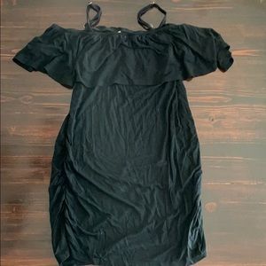 Maternity tank with off the shoulder detail